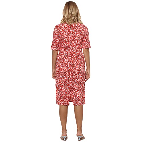 Image of Campus Sutra Women's Cotton Fit and Flare Above The Knee Casual Dress