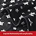 Baby Blanket for Boys and Girls, Soft Cozy Toddler Comforter Quilted with Black Star Print, Ultra Soft and Comfortable Down Alternative Crib Comforter, 39x47 Inches