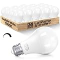 Lumiverse A19 LED Light Bulbs, Dimmable, 5000K Daylight White, 9.5W 60W Equivalent, E26 Base, Energy Efficient, UL Listed, 24 Pack