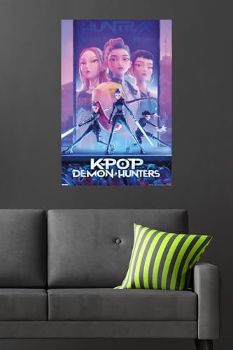 Image of Netflix KPop Demon Hunters (2025) - One Sheet Wall Poster, 34L inch x 22.4W inch, Unframed Version