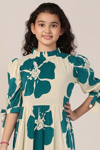 Image of Fashion Dream Girl's Rayon Floral Printed Dress|Girls Dress|Western Dress|Casual Wear
