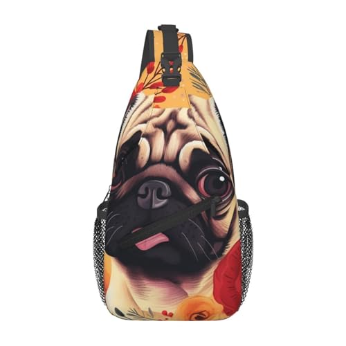Mochila Pequeña Tipo Sling para Hombre y Mujer Negra miniatura 2