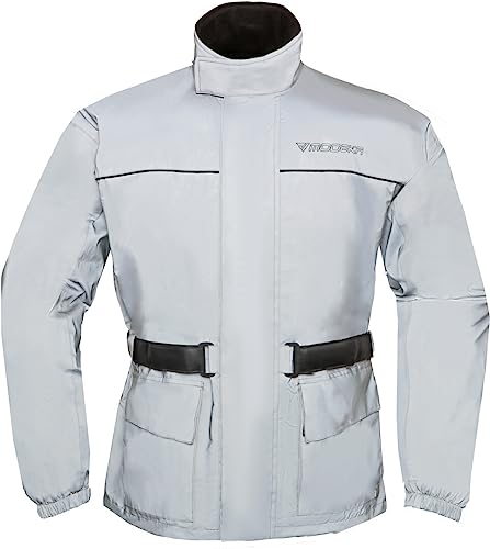 Chaqueta impermeable para moto Modeka Rain Silver ideal para tus viajes