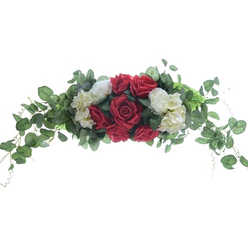 Couronne de roses faites à la main décoration vacances et murs - 2