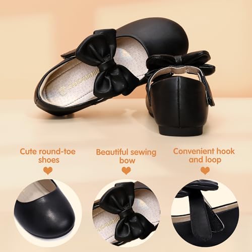 Image of PANDANINJIA Toddler Dress Shoes Flower Girls Ballet Flats