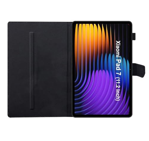 Image of Fastway Flip Cover for Xiaomi Mi Pad 7 11.2 inch Case /Pad 7 Pro Tablet Case Executive Leather Black