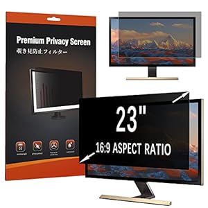 HaruYo Amovible Filtre de Confidentialité Premium pour 23 Pouces, Privacy Anti Espion Filtre, Anti-Lumière Bleu Film de Protection pour Écran d’Ordinateur & Moniteur 23" 16:9