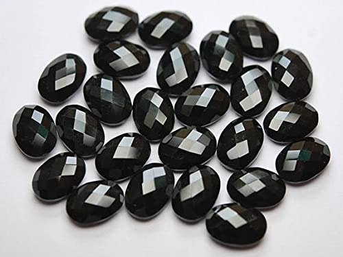 Paire d'onyx noir de 10x14mm LKBEADS, idéal pour créer des bijoux de soirée élégants