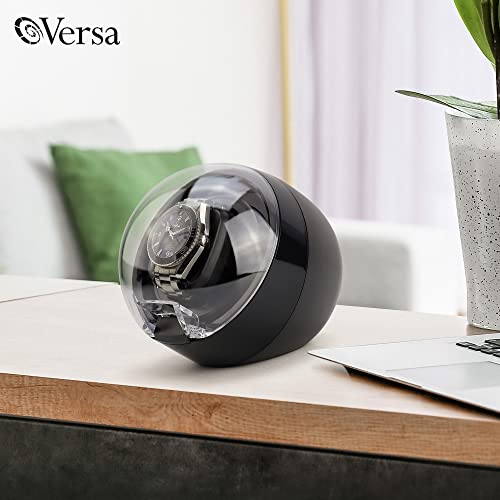 Versa Single Watch Winder for Rolex - Direct Drive Motor, Touch Button, 12 Settings, Adjustable Pillow, Compact Design