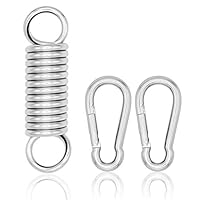 everlar® Anti Shock Boxsackfeder Set inkl. 2 Karabiner I Qualität Made in EU I Perfektes Boxsack Zubehör für Sandsack & Boxsack Aufhängung I 130 kg