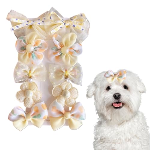 MIRKUZI 10 Stück Haarspangen für Hunde und Katzen, Haarschmuck, Haustier-Kopfbedeckung,...