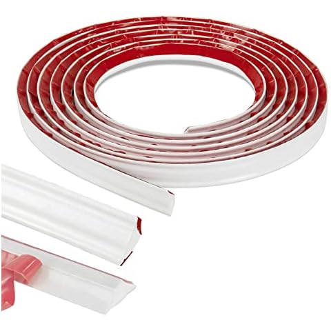 NeatiEase Flexible Trim Caulk Strip, Peel and Stick Trim for Molding, Tile Edge, Ceiling, Wall Corner, Baseboard, Floor(White) Cover