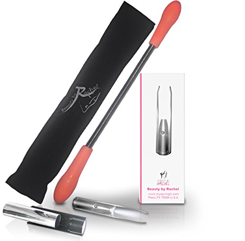 Every woman's best friend facial kit -My Spring It Facial Hair Remover and Stainless steel eyebrow tweezers with led lighting, you wouldn't miss any hair, even the smallest.