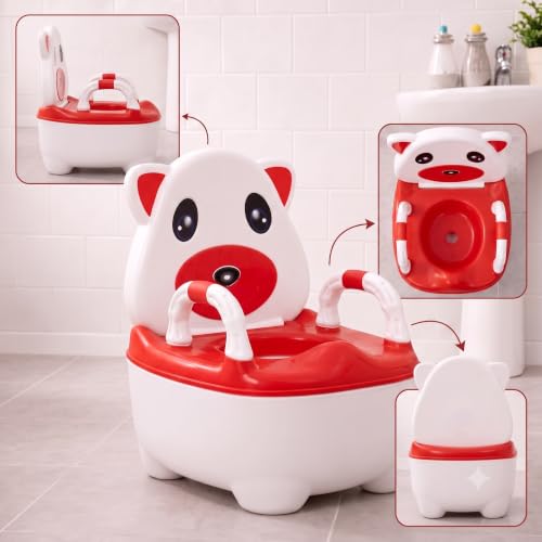 Image of Baby Potty Seat for 6 Months to 2 Years | Potty Training Chair with Removable Bowl | BPA Free Toddler Potty Chair with Backrest