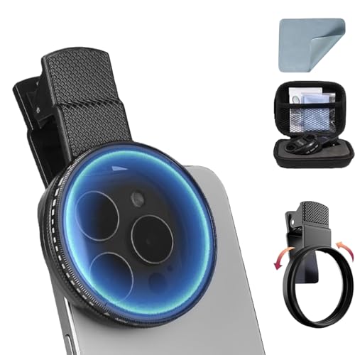 Sightfelt 52mm Clip-0n CPL Phone CameraLens Filter Kit, Sightfelt Phone Filter, 2025 New Circular Polarizerpolarizing Filtrate, HD Backlight Phone Filtrate, with Cleaning Cloth and Case Box (1Pcs)