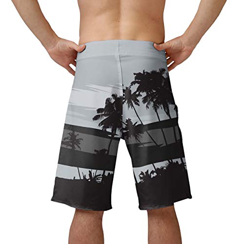 Image of FOCO Men's Team Logo Floral Hawaiian Swim Suit Trunks