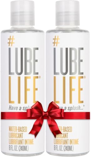 Lube Life Lubrifiant personnel à base d'eau, lubrifiant pour hommes, femmes et couples, anti-taches, 240 ml