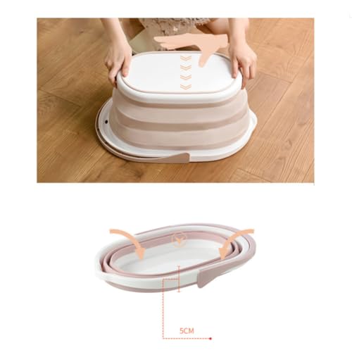 Fregona portátil Outanaya con cubo plegable de plástico que ahorra esfuerzo 6