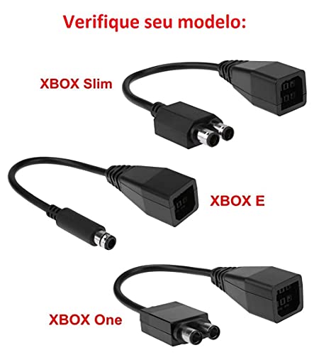 Cabo Adaptador Fonte De Energia Xbox 360 Fat P/ Super Slim E