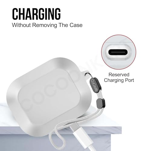 Image of Cocoonnkart Silicone Case Cover Compatible for Realme Buds Air 8 (2026) (White)