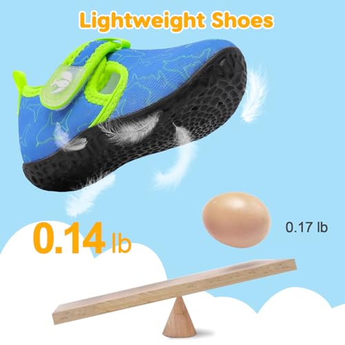 Image of FEETCITY Boys Girls Water Shoes Kids Aqua Socks Quick Dry Barefoot for Beach Swimming Pool