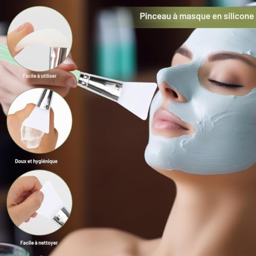 Coicok Rouleau de Jade et Gua Sha - Jade Roller Visage et Gua Sha Masseur - Rouleau de Jade Double Extrémité et Pierre de Massage Naturelle avec Sac de Rangement pour Anti-âge Anti-rides – vue 5