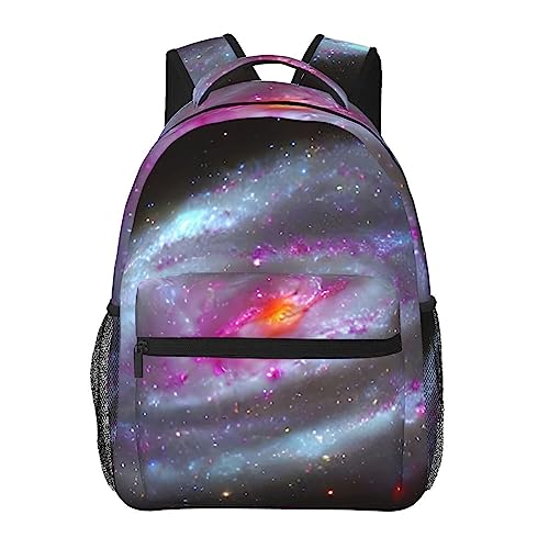 Sac à dos d'école ergonomique Serene Seaside imprimé galaxie colorée à bandoulière confortable
