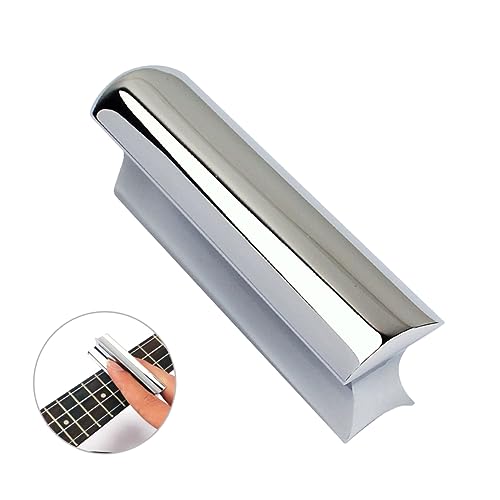 Milisten Acoustic Electric Guitar Metal Slider Tone Bar Steel Guitar Slide Stick for Musicians