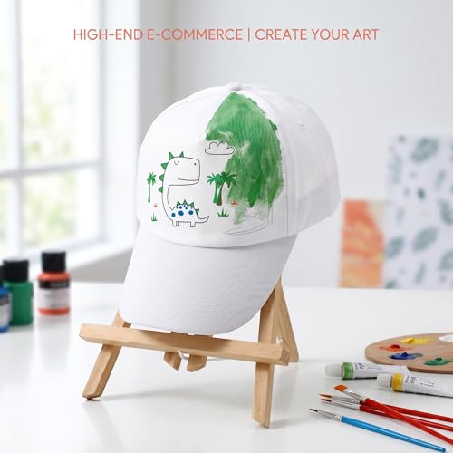 Toyvian 20 Stück Trucker Bastelzubehör Kappe Dekorativ Herstellung Kind Casquette Malerei Karneval Eltern-Kind Kinder Unvollendet Für Bemalte Hüte Outdoor Polyester Weiß Jugendhut Ostern