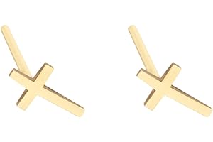 Dainty Cross Stud Earrings: Minimalist Accessory for Faith and Style