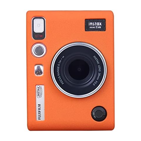 HIYQIN Mini EVO Case, Soft Silicone Protective Case for Fujifilm Instax Mini EVO Instant Camera Lightweight Cover Cover