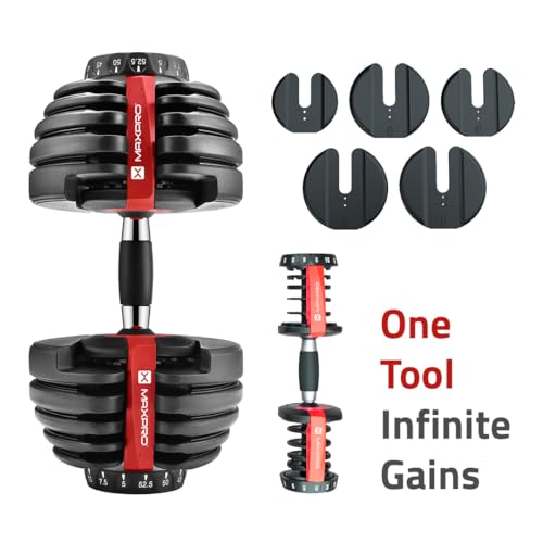 MAXPRO MAXBELL 24kg Adjustable Dumbbells - Image 4