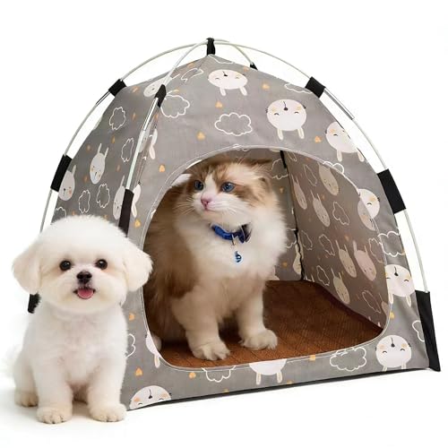 Cat Tent Indoor Outdoor, Portable Pet Cave for Small Dogs...
