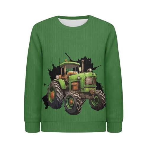 Girls Boys Crewneck Long Sleeve Sweatshirt Loose Pullover Top 3-16 Years