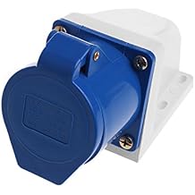 32 Amp 3pin Industrial Socket 220V-250Volt Weatherproof IP44 Waterproof 2P+E 32A