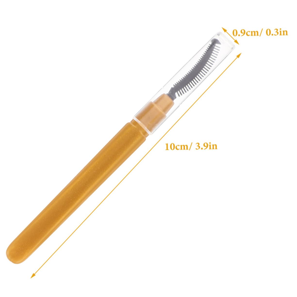 FRCOLOR Travel Size Makeup Brush Set 8pcs Silicone Eyelash Brush Mascara Wand Eyelash Wand Tools