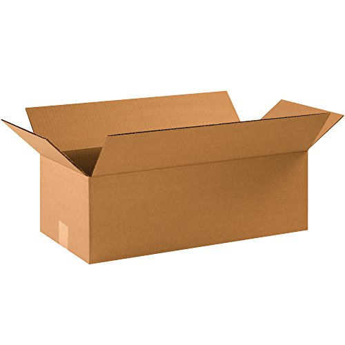 Image of TAPE LOGIC 22x10x6 Flat Corrugated Boxes, Flat, 22L x 10W x 6H, Pack of 25 | Shipping, Packaging, Moving, Storage Box for Home or Business, Strong Wholesale Bulk Boxes