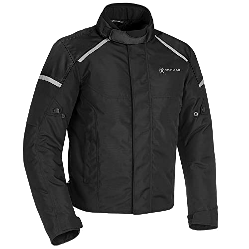 Oxford Chaqueta Corta para Motocicleta Spartan, Negro, S para Hombre