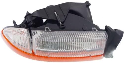 Headlight Headlamp Assembly Composite Clear Lens with Park Light Passenger Right Side For Dodge Dakota 1997 & For Durango 1998 - CH2503117