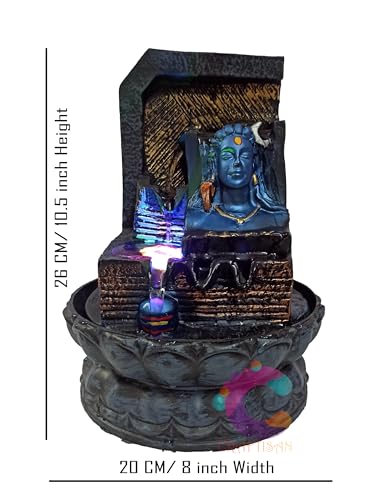Image of Decorative Water Fountain for Home Decor, Office, Indoor & Outdoor, Garden, Puja Room, Vaastu, Reception, Spa, Gifting. (Adiyogi UR - 046)