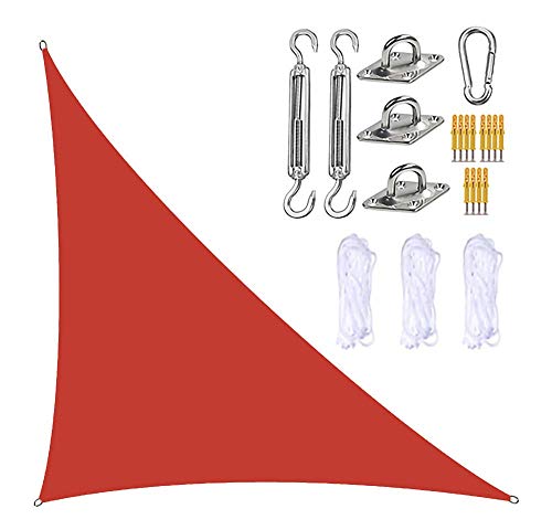 Voile d'ombrage imperméable 5x5x7m de haute qualité anti-UV - 2