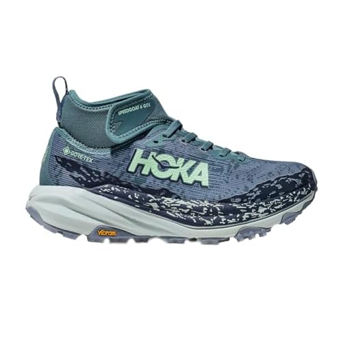 HOKA Speedgoat 6 Mid GTX Femme Bleu HOKA ONE ONE 1155153-MFGD Speedgoat 6 Mid GTX Femme Mountain Fog/Droplet EU 36