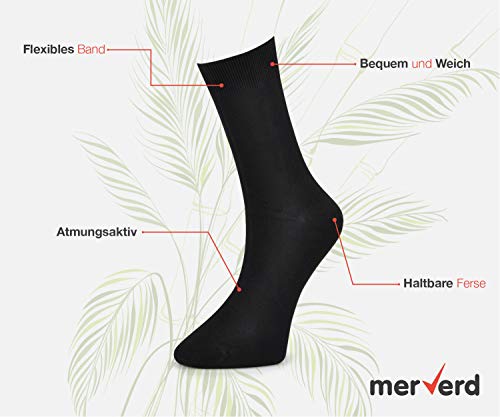 Calzini da uomo e da donna in vero bambù, comodi