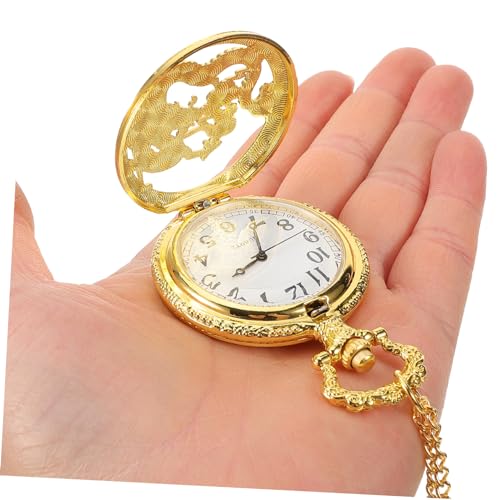 VALICLUD Relógio De Bolso Relógio De Bolso Decorativo De Dragão Dourado Para Homens Relógio De Bolso