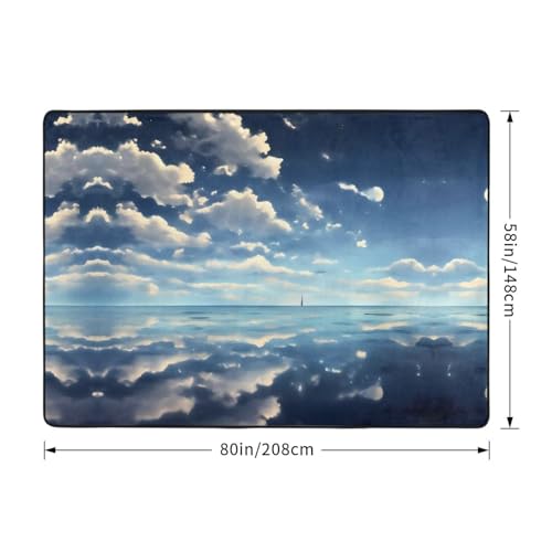 Tapis de sol flanelle grand format 203x147 décoration intérieur