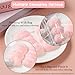 2 Pcs Taba Pig Squeeze Toys, Cute Pig Sticky Squishy Toy, Pink Handmade Sensory Pinch Toys, Soft Stress Relieving Fidget Toy Fur Ball for Adults (Pig)