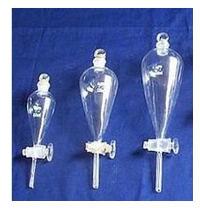 Ampoule à décanteur en verre de quartz Gowe 250 ml pour laboratoire