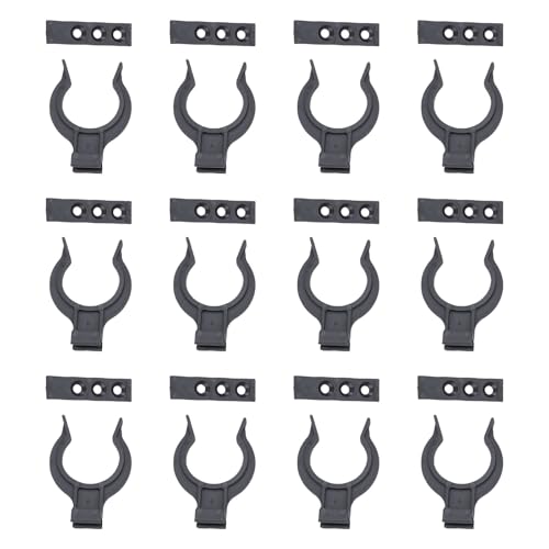 DIMITU 12Pcs Cabinet Plinths Fixing Clip Kitchen Baseboards Fasteners Kick Board Skirting Clip for Baseboards Installation