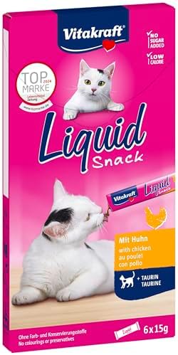 Vitakraft Liquid Snack Cat Treat, Creamy Cat Snack, Chicken & Tau...