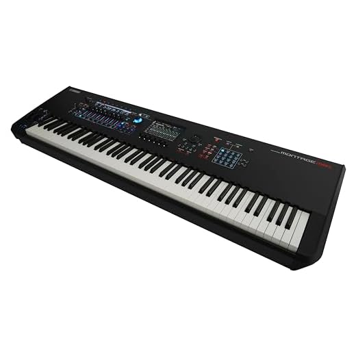 Yamaha Montage M8X 88-Key Flagship Music Synthesizer with GEX action featuring Polyphonic Aftertouch for New Sound Exploration and Expressive Control